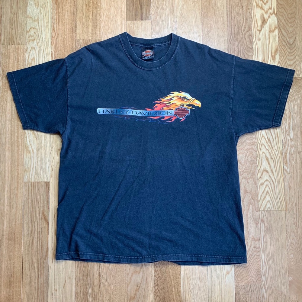 Harley Davidson Downtown Seattle USA Black T-shirt